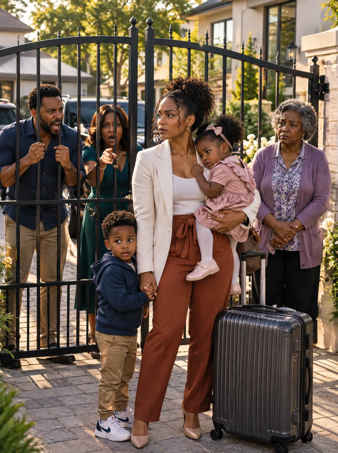 I CAME HOME EARLY AND FOUND MY SICK MOTHER SERVING MY HUSBAND—THEN I UNLOCKED THE MANSION ACROSS THE STREET