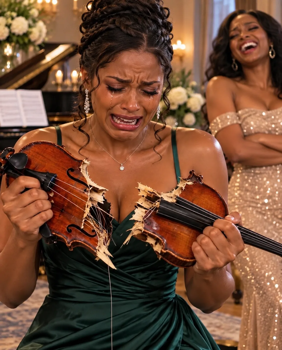 My Sister Destroyed My Violin Before My Biggest Performance—Then the Dress She Stole Put Her in a Panic