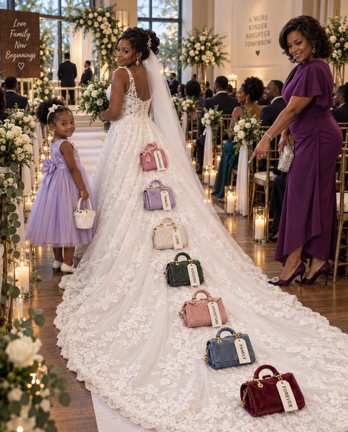 My Future Mother-in-Law Put Tiny Suitcases on My Wedding Dress and Called My Daughter “Baggage”—Then Her Son Walked Back In Carrying One Real Suitcase