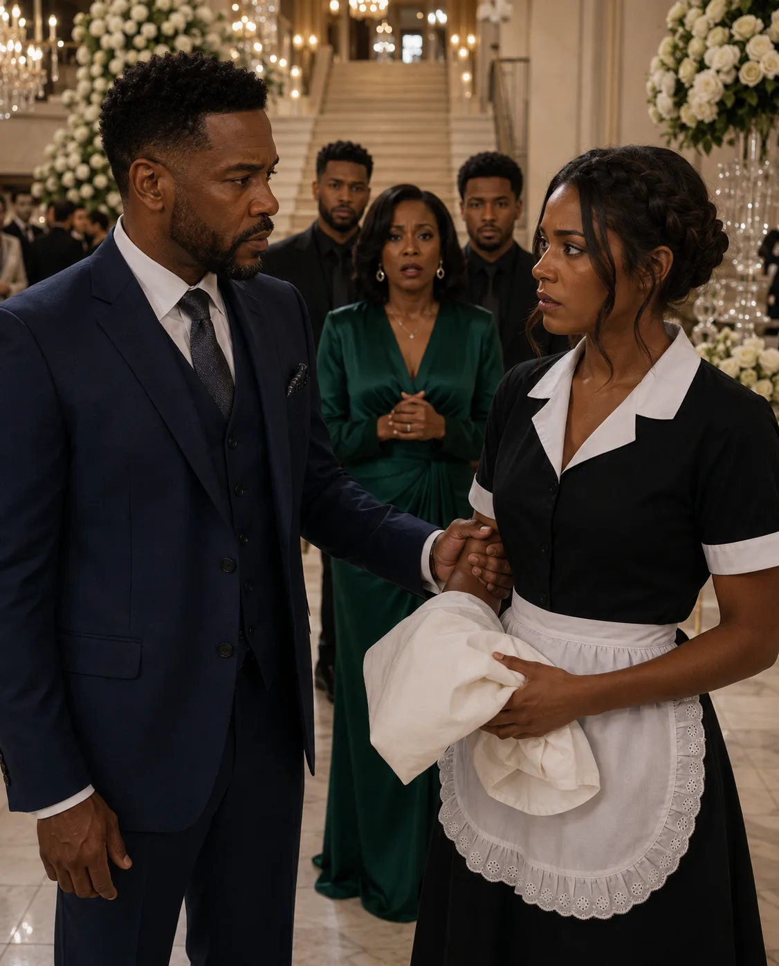 For 27 years, my parents treated me like a servant and excluded me from my brother’s wedding. I obeyed quietly—until the bride’s father saw me, dropped his glass, and asked something that terrified everyone.