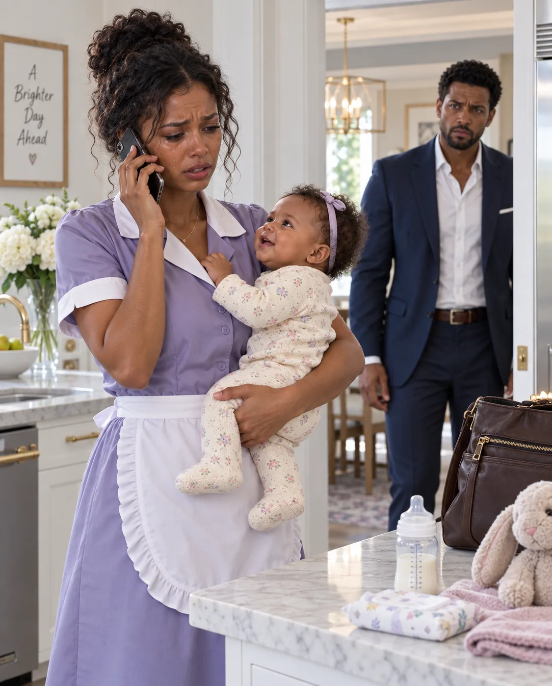 A Millionaire Overheard His Widowed Housekeeper Whisper, “Mom, Can You Lend Me $28? I’m Almost Out of Formula for the Baby.” He Quietly Followed Her Home, Hoping to Leave Some Help Without Making Her Feel Ashamed. But When His Family’s Longtime Attorney Arrived at Her Door and She Took Out an Old Blue Envelope, Adrian Finally Discovered Why Her Late Husband’s Name Had Been Missing From Every Family Conversation for Four Years