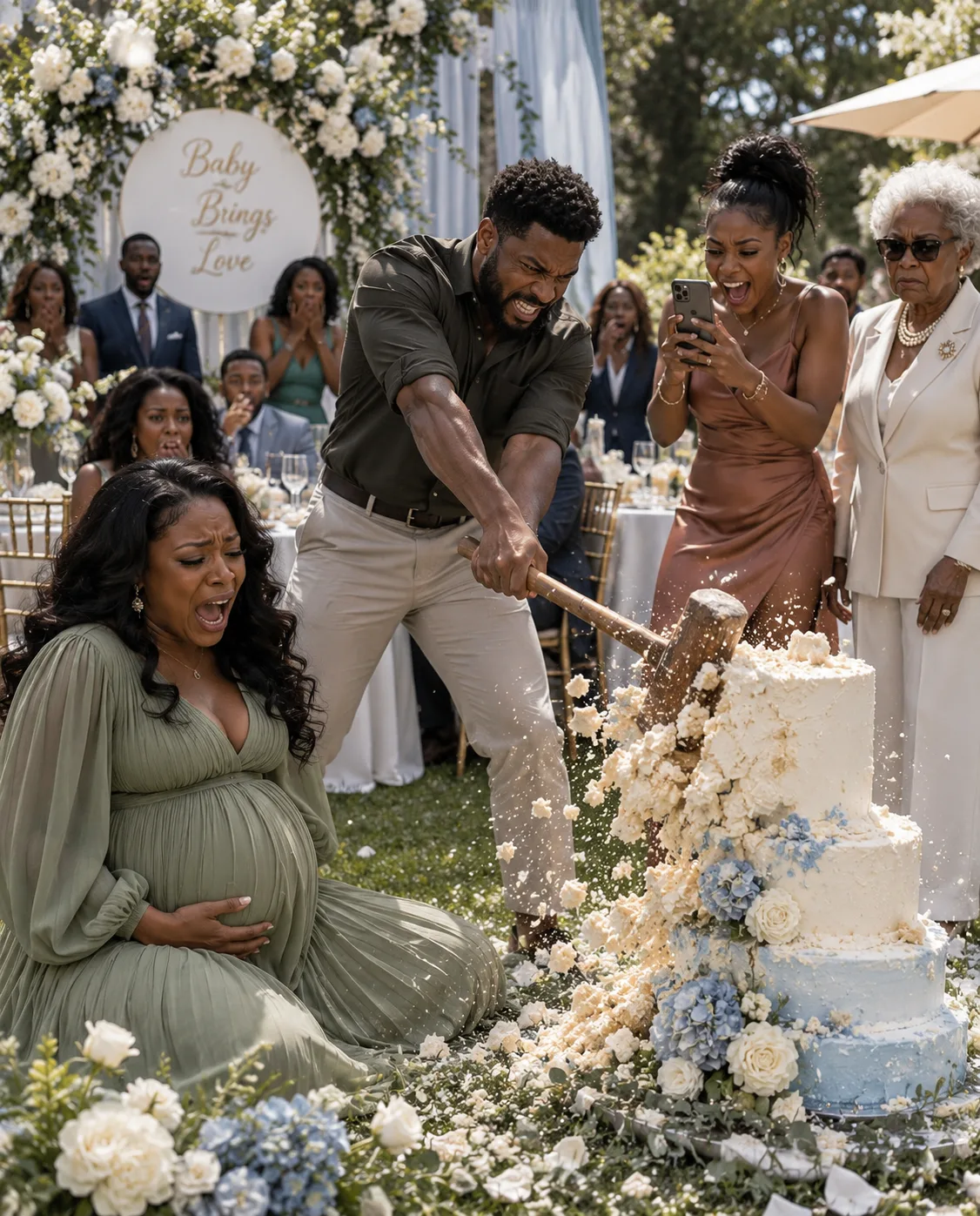 My Nephew Smashed My Gender-Reveal Cake for Views While My Sister Laughed, “Relax, It’s Content!”