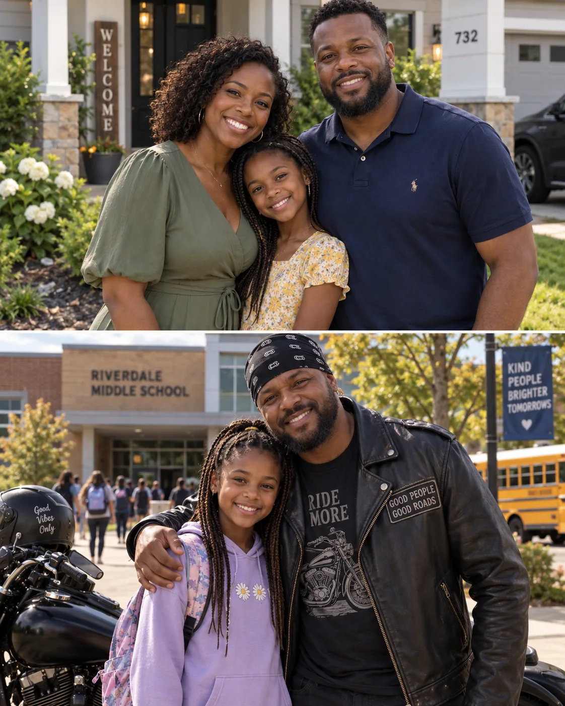 My Husband Hated Our Biker Neighbor Walking Our Daughter Home—Then Her Teacher Showed Me What He’d Been Doing at Pickup
