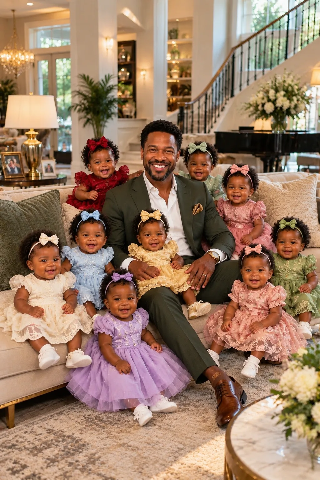 In 1979, a Grieving Widower Adopted Nine Abandoned Black Baby Girls—46 Years Later, the Town That Called Him Insane Gathered to See What They Became