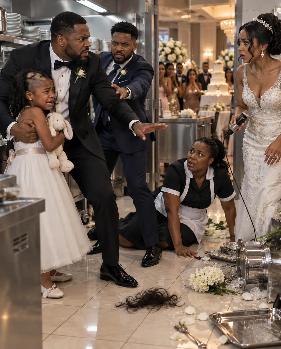 The Bride Cut His Daughter’s Hair on Their Wedding Day—Then the Mafia Boss Discovered Why She Was Terrified He’d Cancel the Marriage