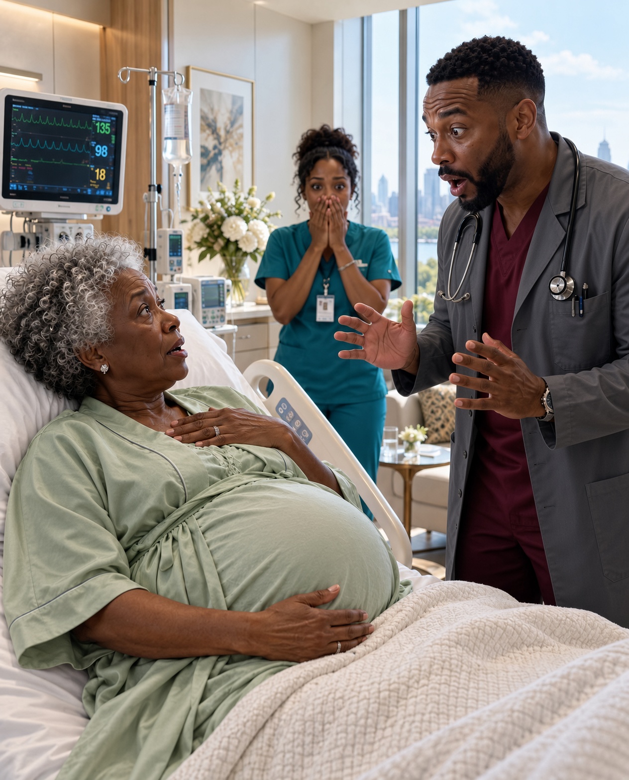 At 65, She Thought She Was Eight Months Pregnant—Then the Delivery-Room Doctor Saw What Everyone Had Missed