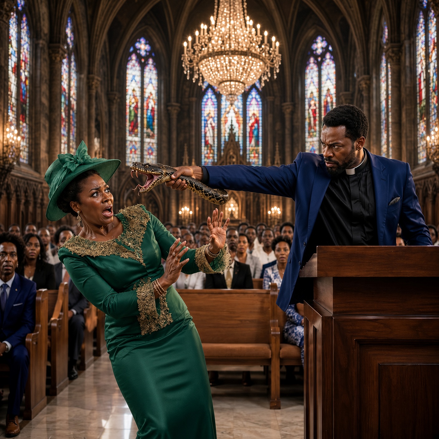 Why the Wealthiest Woman in Church Refused to Let the Pastor Touch Her Forehead — And What She Discovered After Everyone Called Her Proud