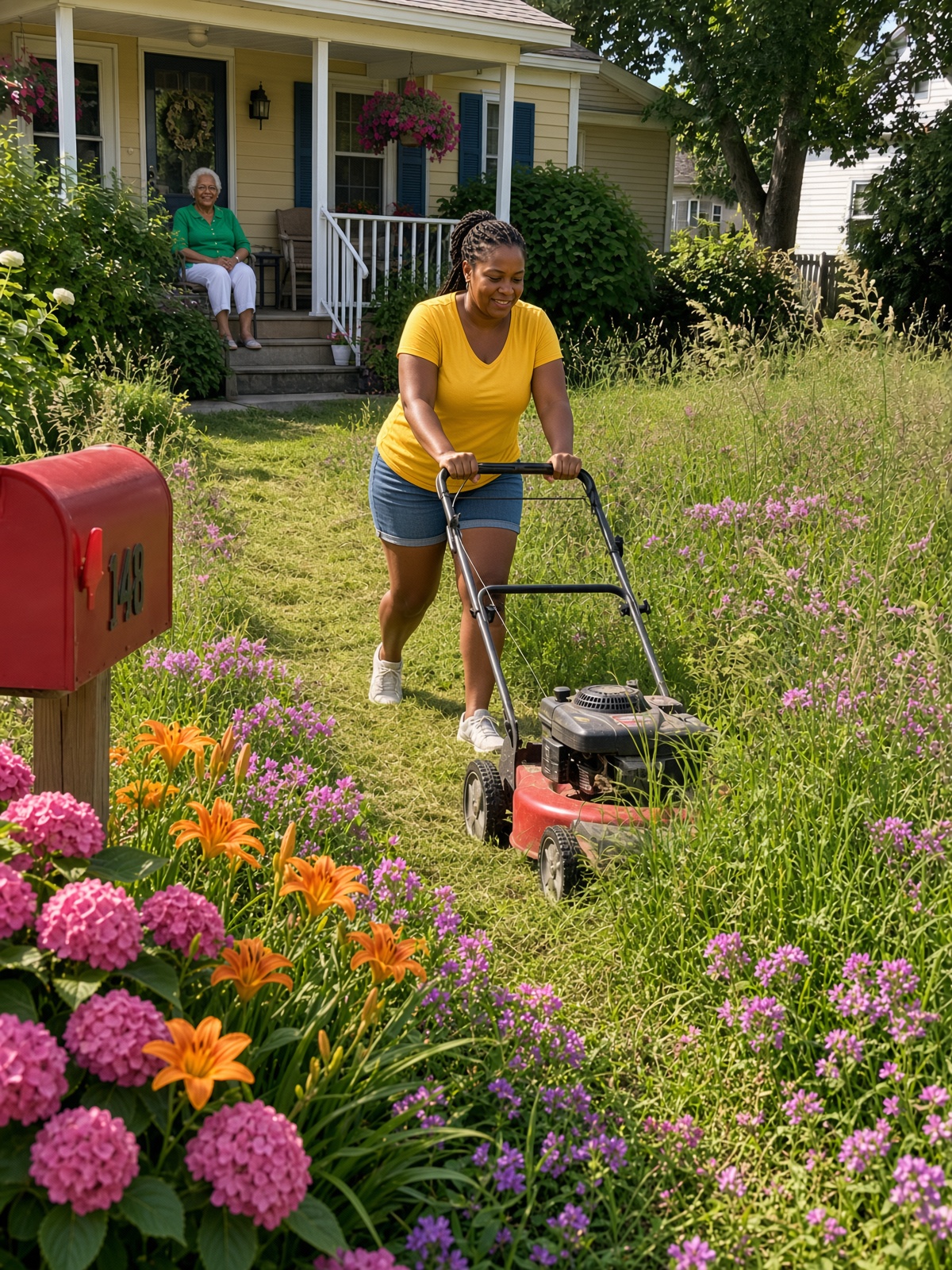 I MOWED MY 82-YEAR-OLD WIDOWED NEIGHBOR’S LAWN—THE NEXT MORNING, A SHERIFF MADE ME OPEN MY MAILBOX