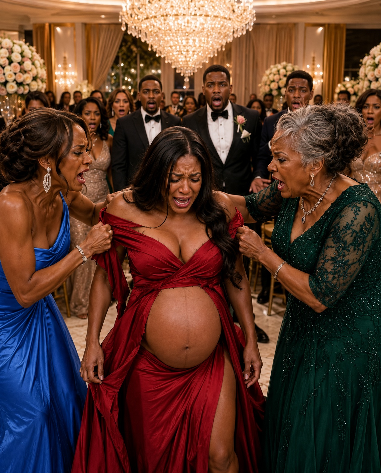 My Mother-in-Law Tore Open My Maternity Dress While My Husband Handed Them My Purse—Then One Phone Call Exposed Who Really Owned Their Wedding