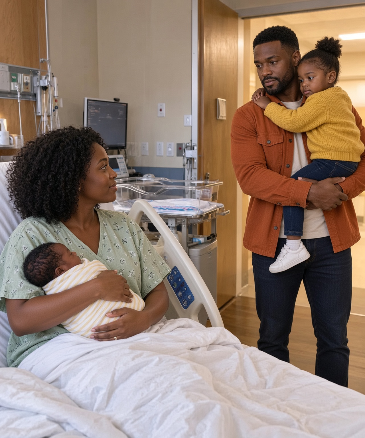 I Gave Birth Without My Husband—Then He Walked Into My Hospital Room Carrying a 4-Year-Old Girl Who Called Him “Daddy”