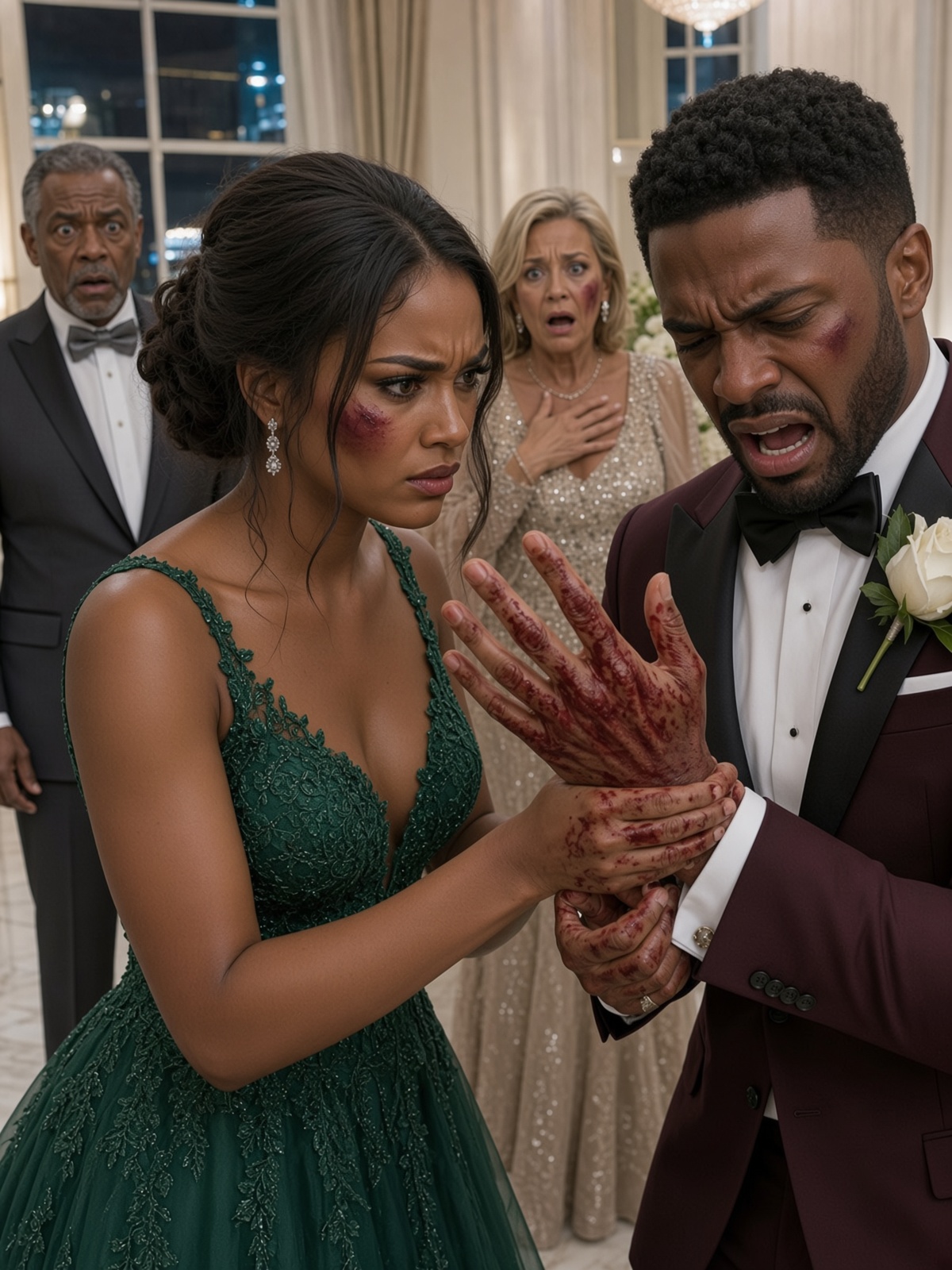 Three hours after saying “I do,” I watched my father-in-law strike his wife. When I stepped in, my new husband slapped me and hissed, “Know your place, you useless outsider.” He expected me to cry.