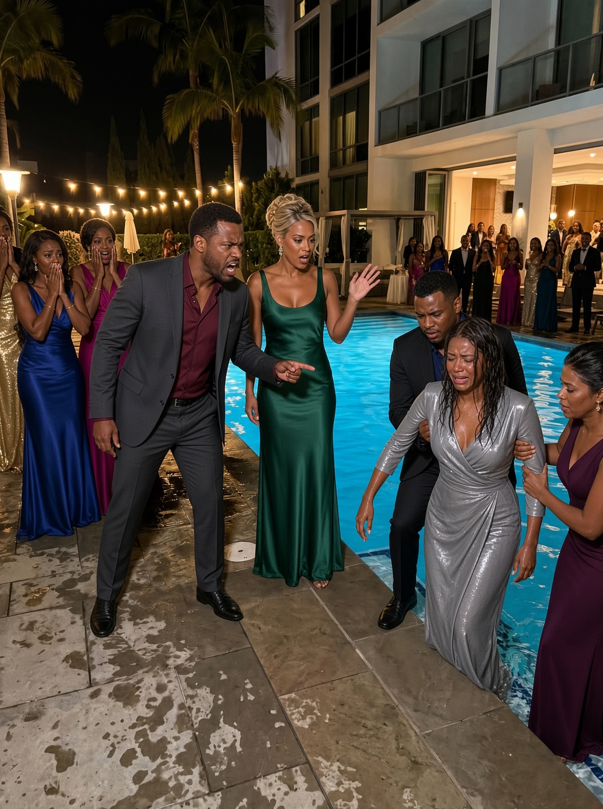 My Sister Pushed Me Into a Pool Knowing I Couldn’t Use My Injured Arm—Before Her Wedding Reception Ended, Her Fiancé Canceled More Than the Honeymoon