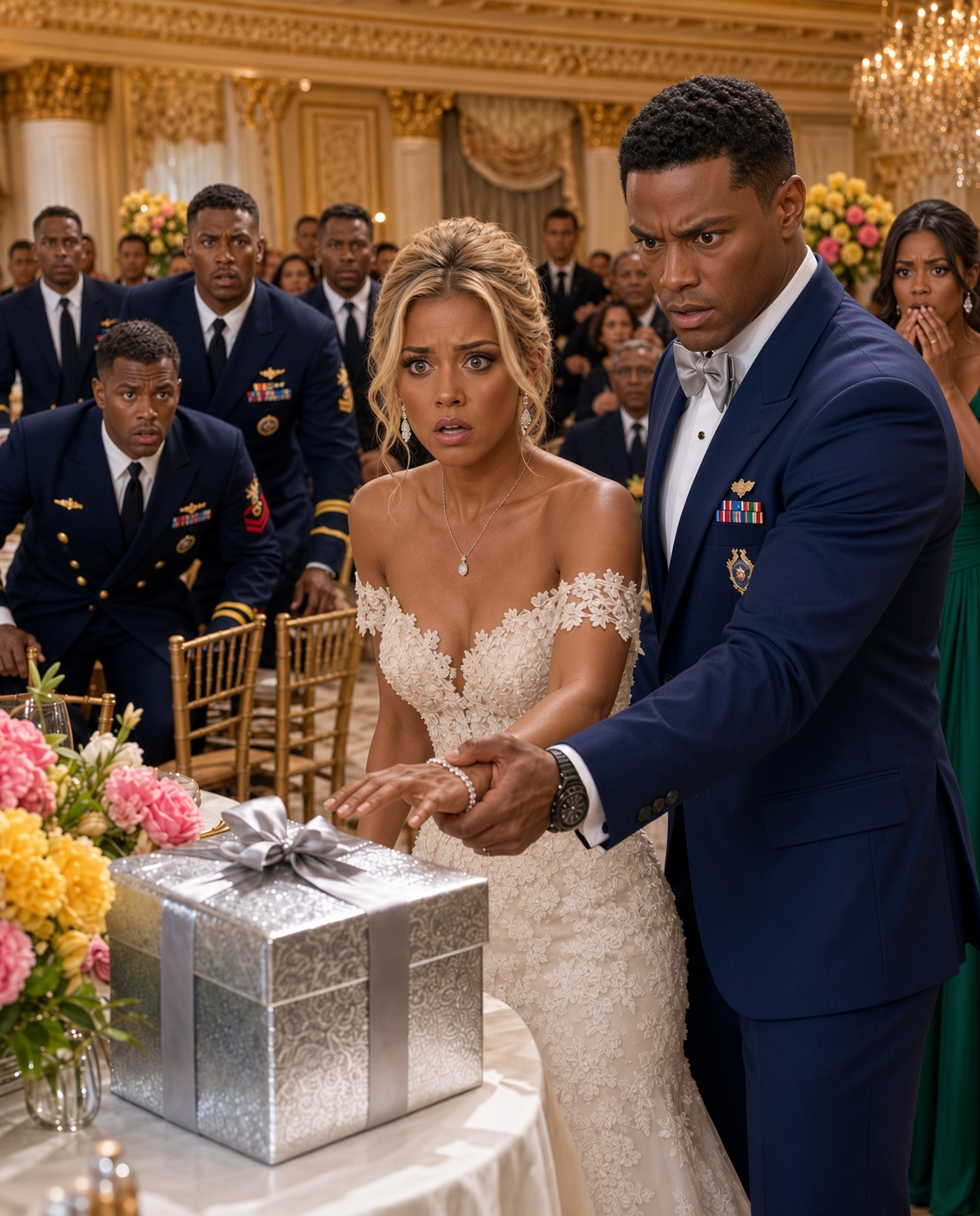 My Sister Brought a Ticking Gift Box to My Wedding—Then My SEAL Commander Husband Saw What Was Hidden Inside