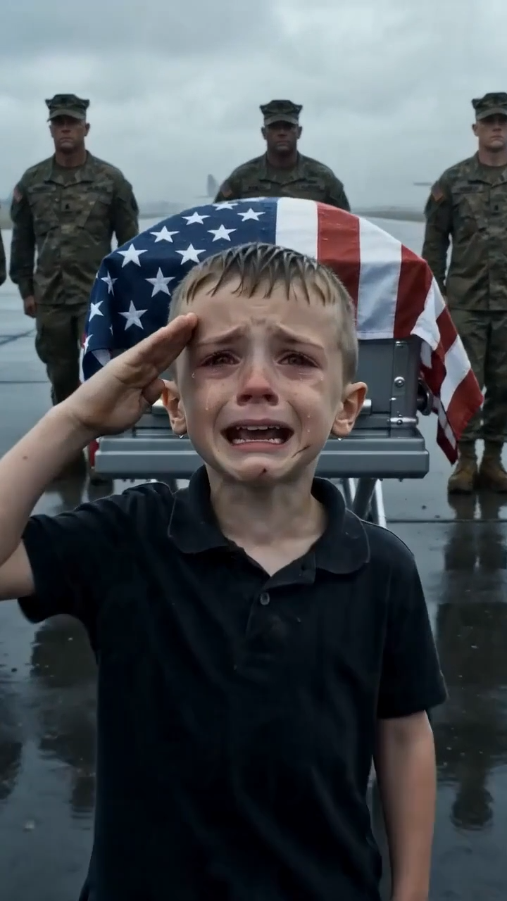 The Child Beside the Flag
