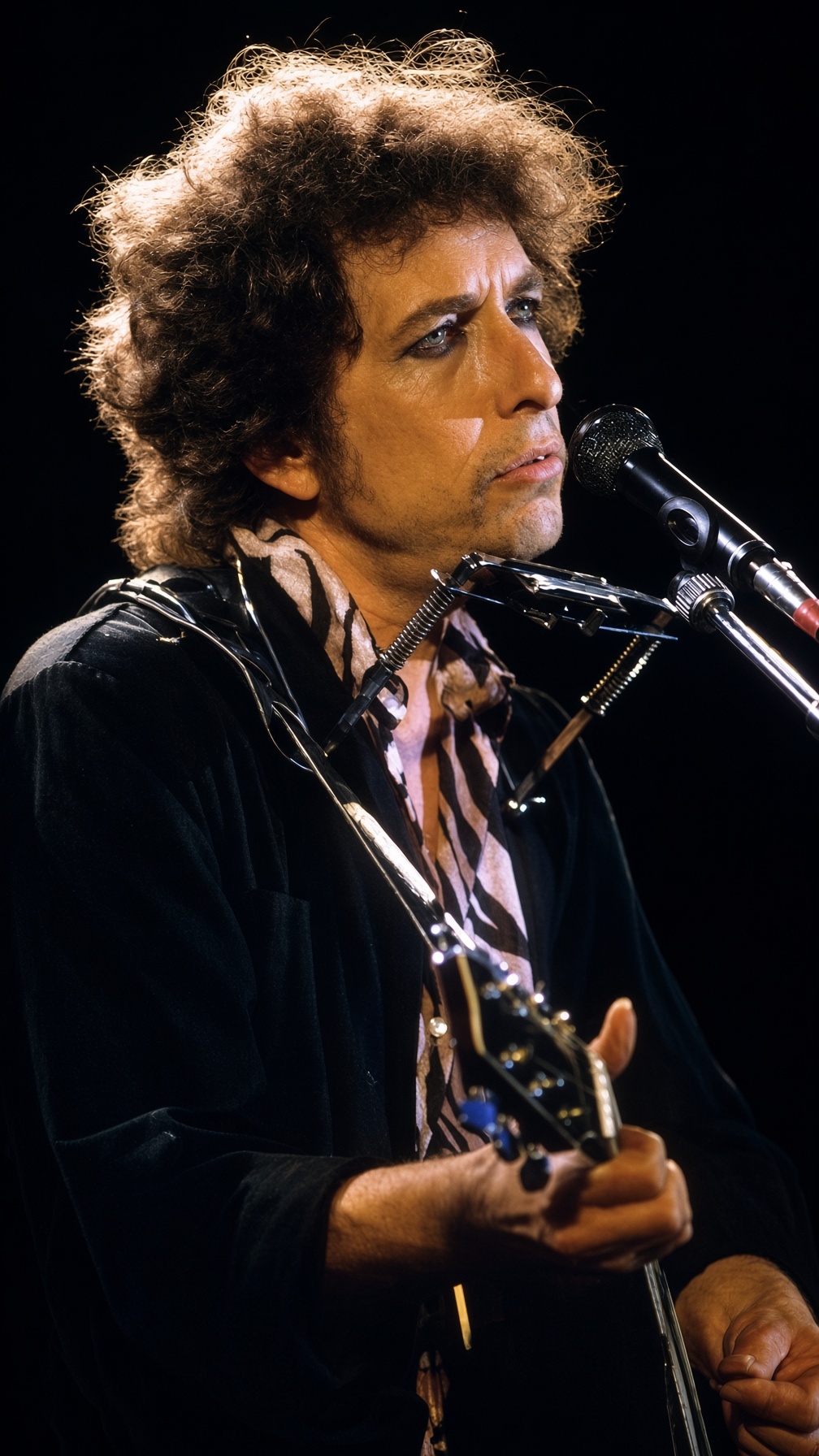 Bob Dylan Flipped Cue Cards in an Alley