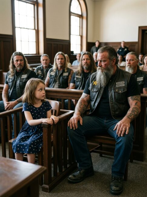 Part 2: Eight Bikers Entered the Courthouse for Sophie — Bear’s Silent Nod Revealed Why He Came