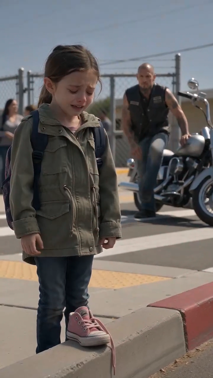 The Biker at the School Gate