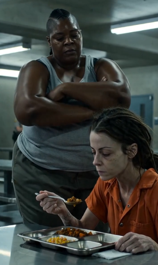The Cafeteria Queen Knocked Her Tray to the Floor - Then the Silent Inmate Looked Up