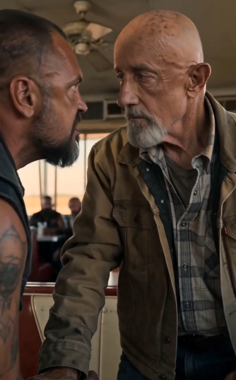 The Biker Who Grabbed the Wrong Old Man at a Texas Diner