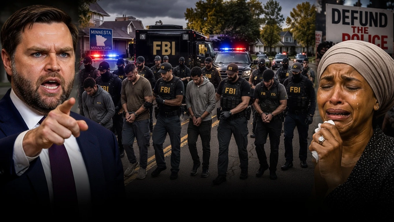 BIG UPDATE: JD Vance Scores Major Victory with Arrest of 15 Ilhan Omar Henchmen in Minnesota Fraud Bust  Posted June 26, 2026