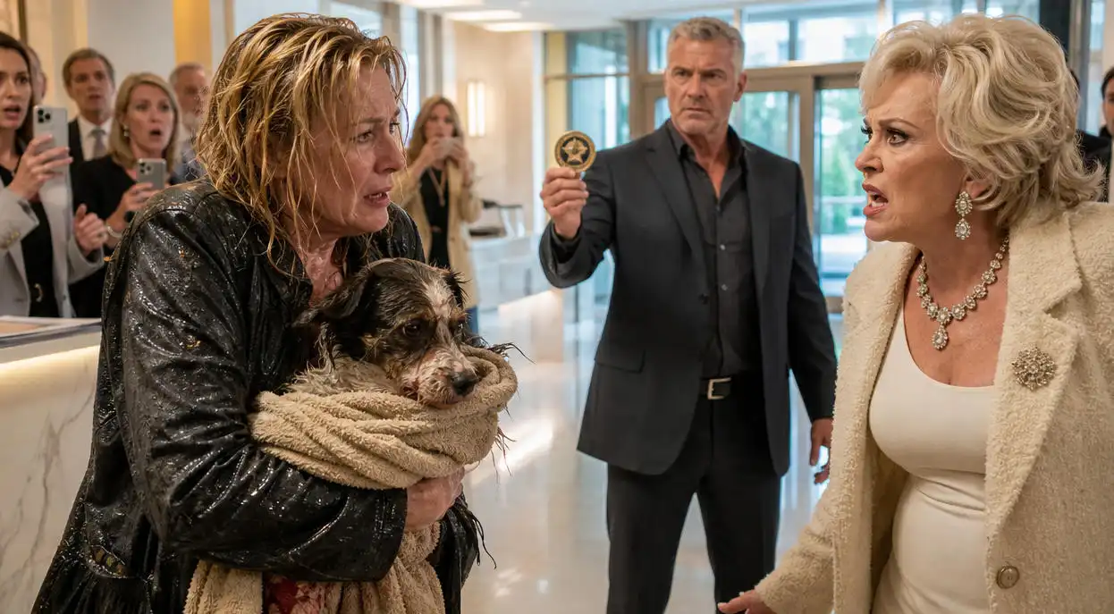 She Slapped A War Widow In A Luxury Pet Hospital Lobby… Then The Man In The Black Suit Walked In