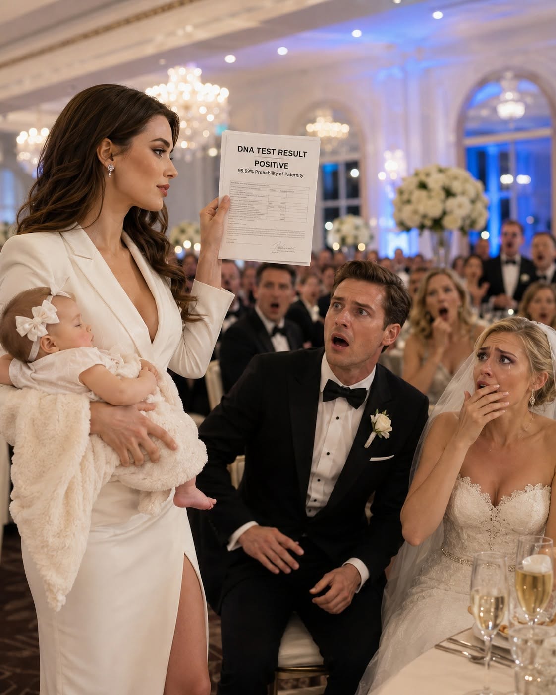 "Eight months after the divorce, my phone buzzed with his name. “Come to my wedding,” he said, smug as ever. “She’s pregnant—unlike you.” I froze, fingers tightening around the hospital sheet. The room still smelled of antiseptic, my body still aching from the birth he didn’t even know happened. I stared at the sleeping baby beside me and let out a slow laugh. “Sure,” I whispered. “I’ll be there.” He has no idea what I’m bringing. And when he sees it… everything will change.