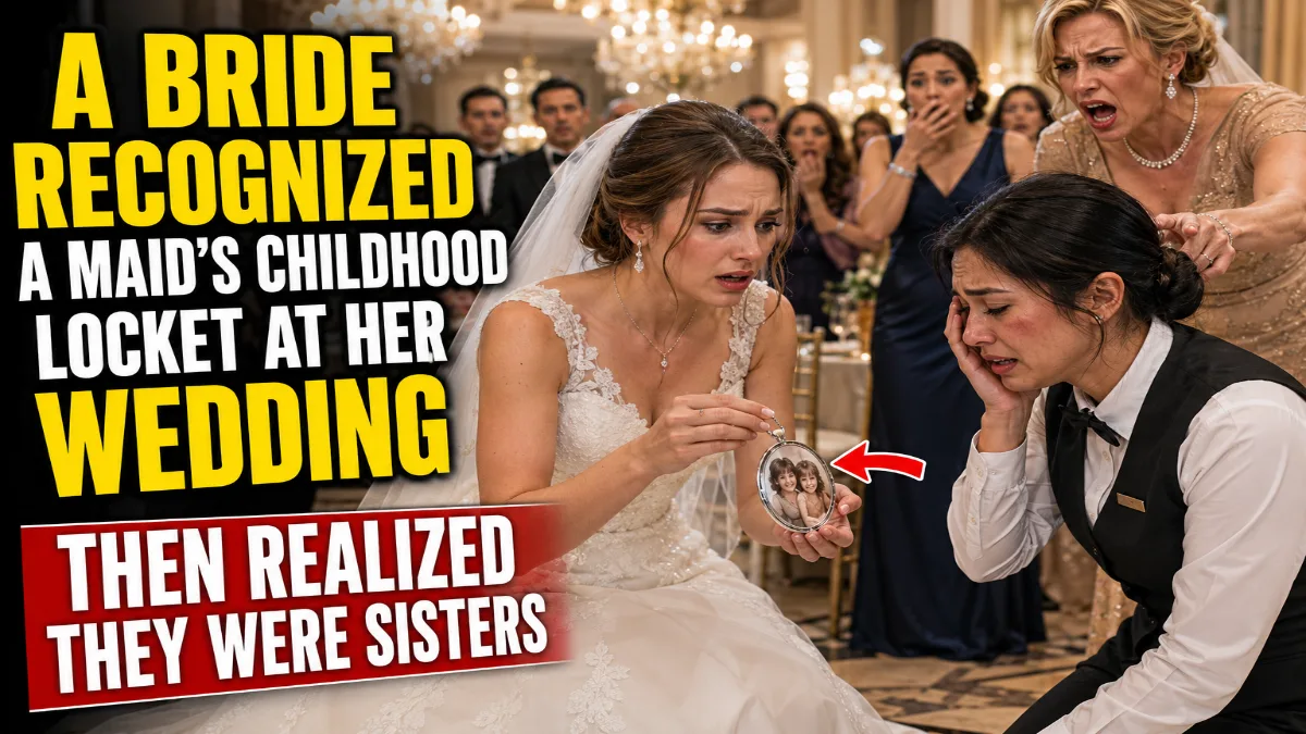A Bride Recognized a Maid’s Childhood Locket at Her Wedding—Then Realized They Were Sisters – Viral Story