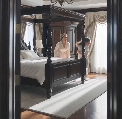 The mother slapped her daughter for walking into the room without knocking.  Sobbing uncontrollably, the little girl grabbed the expensive sofa throw and yanked it away with all her strength.  Then something completely unexpected happened.