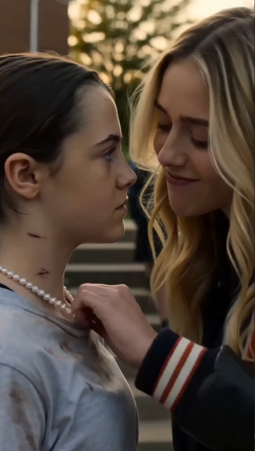 They Snapped the Poor Girl's Pearl Necklace—Then the Locket Opened and Everyone Stopped Breathing