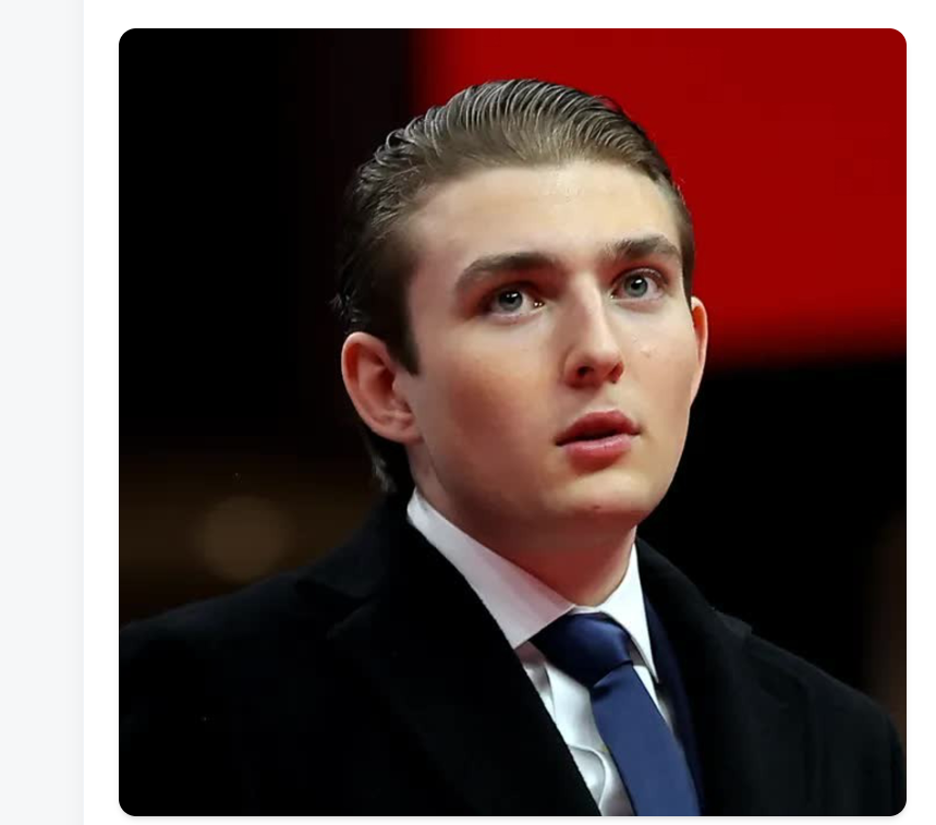 BARRON TRUMP ADMITS THAT HE TESTED POSITIVE FOR…