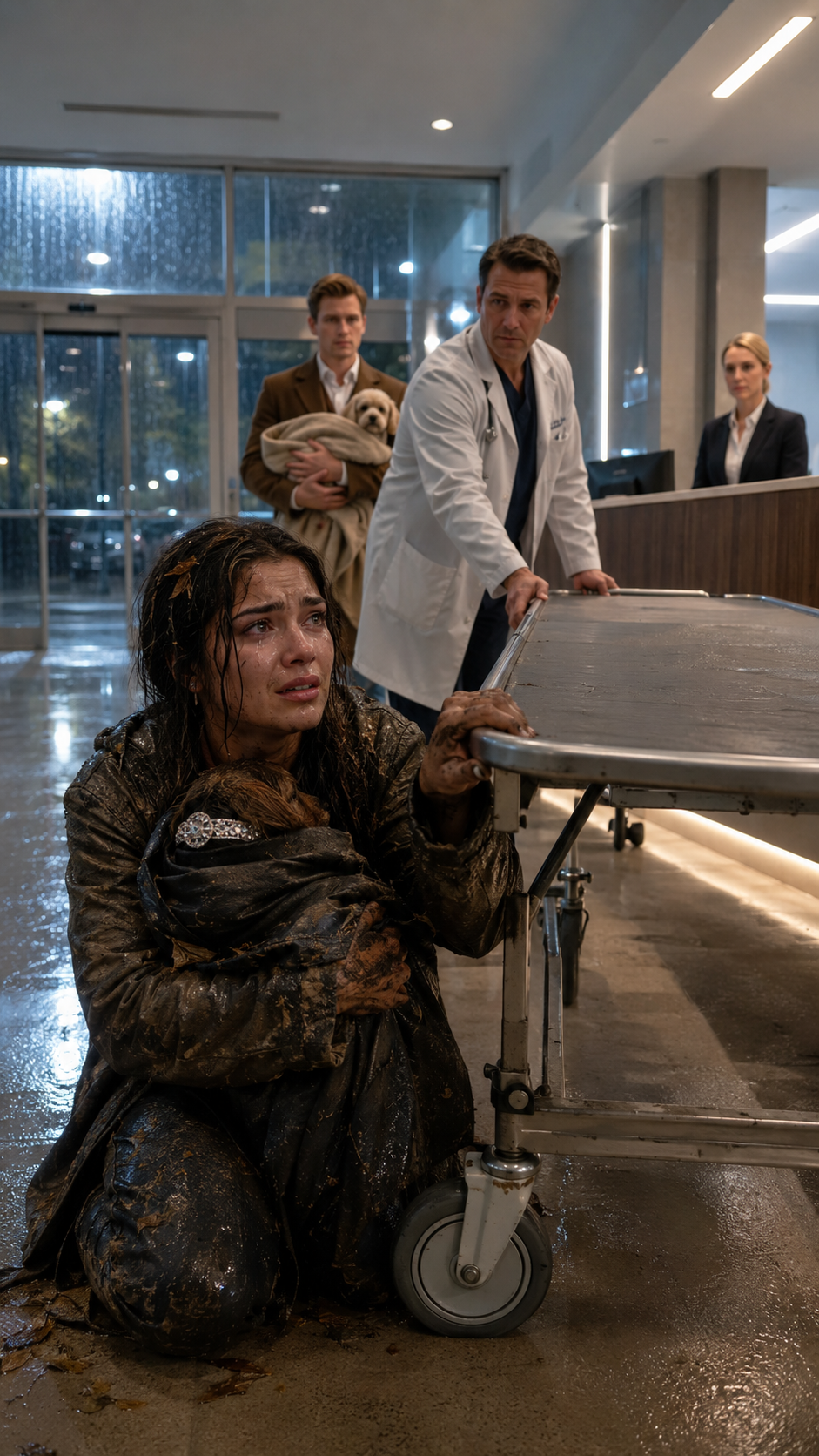They Pulled The Only Stretcher Away From Her Dying Dog—Then One Muddy Collar Exposed The Heiress They Had Just Humiliated.