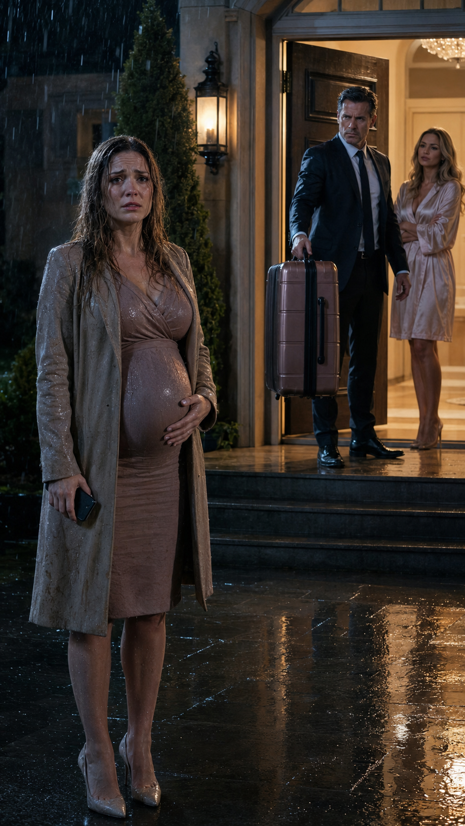 He Threw His Pregnant Wife Into The Rain—But Her Phone Had Been Listening The Whole Time.