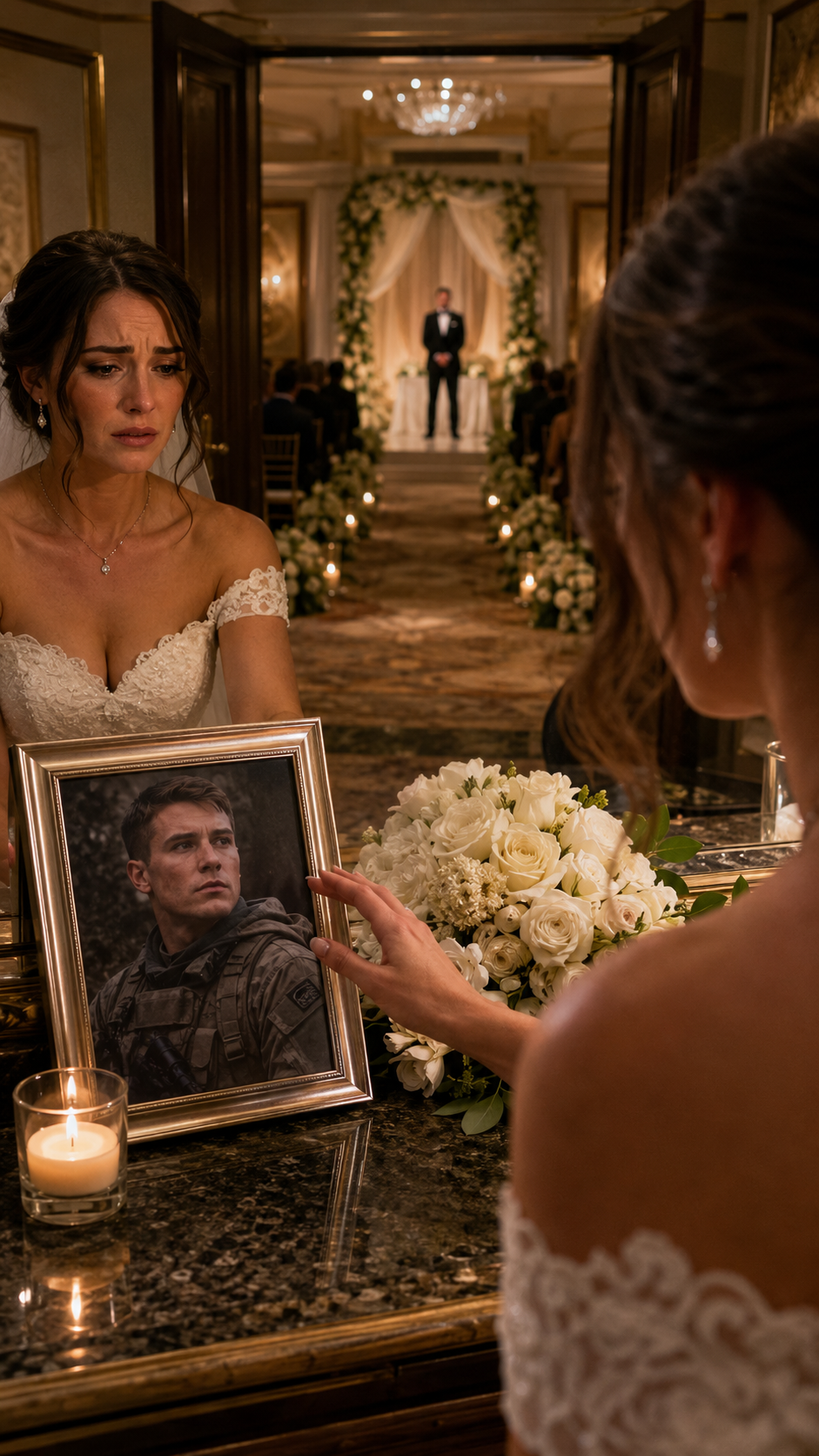 She Was About To Marry Another Man In Front Of Her Dead Husband’s Photo—Then The Ballroom Doors Opened.