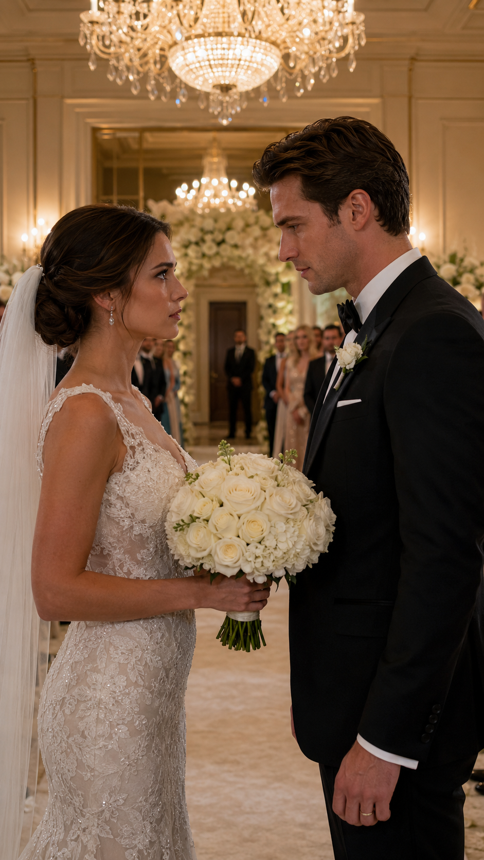 THE PHONE IN HER BOUQUET