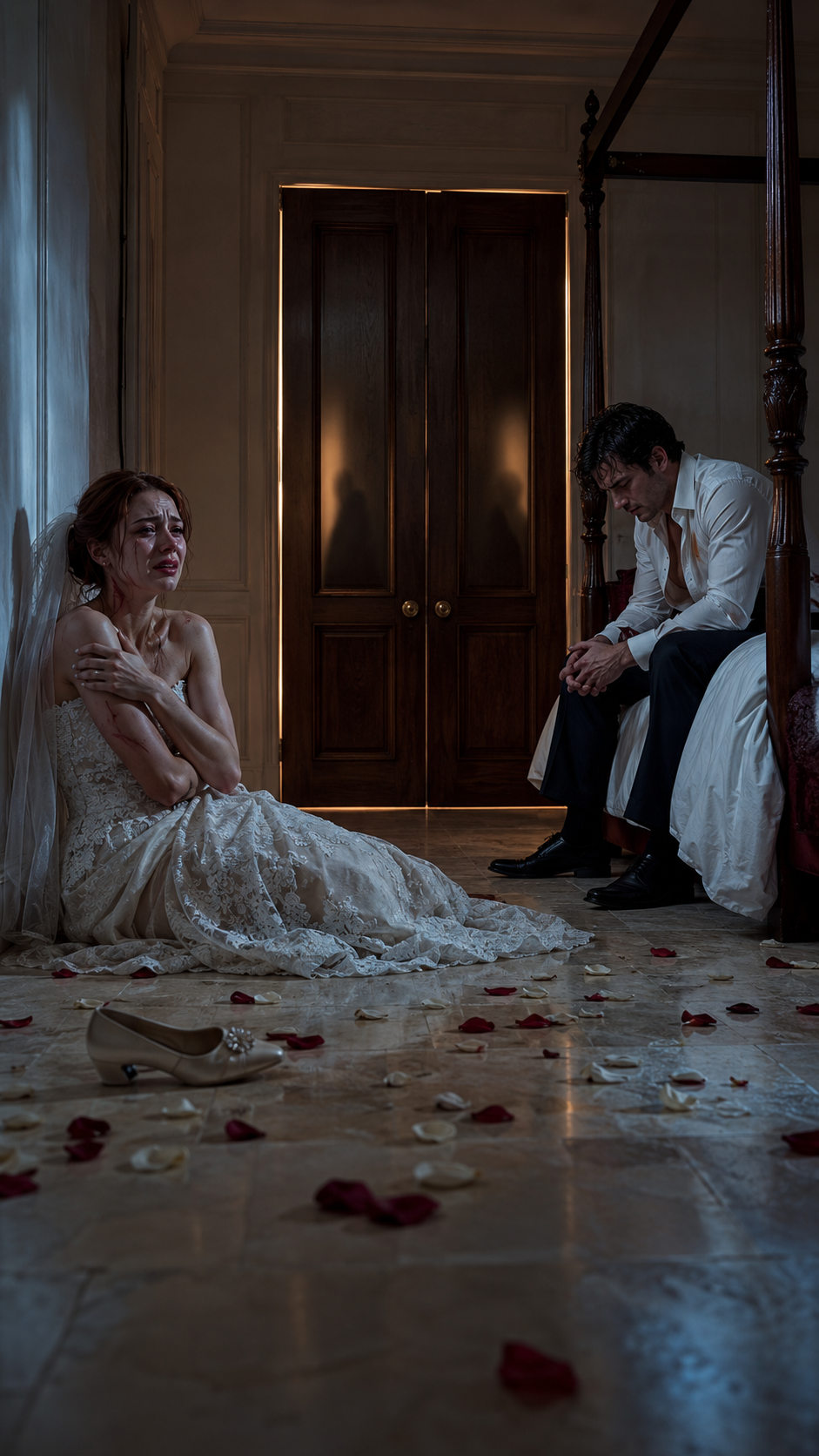 THE BRIDE BEHIND THE LOCKED DOOR.