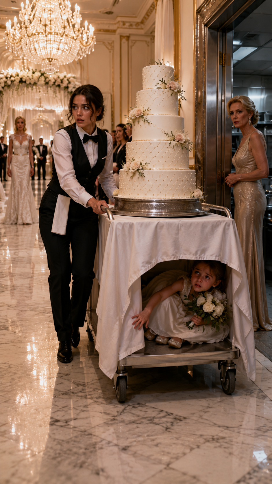 THE CHILD UNDER THE CAKE