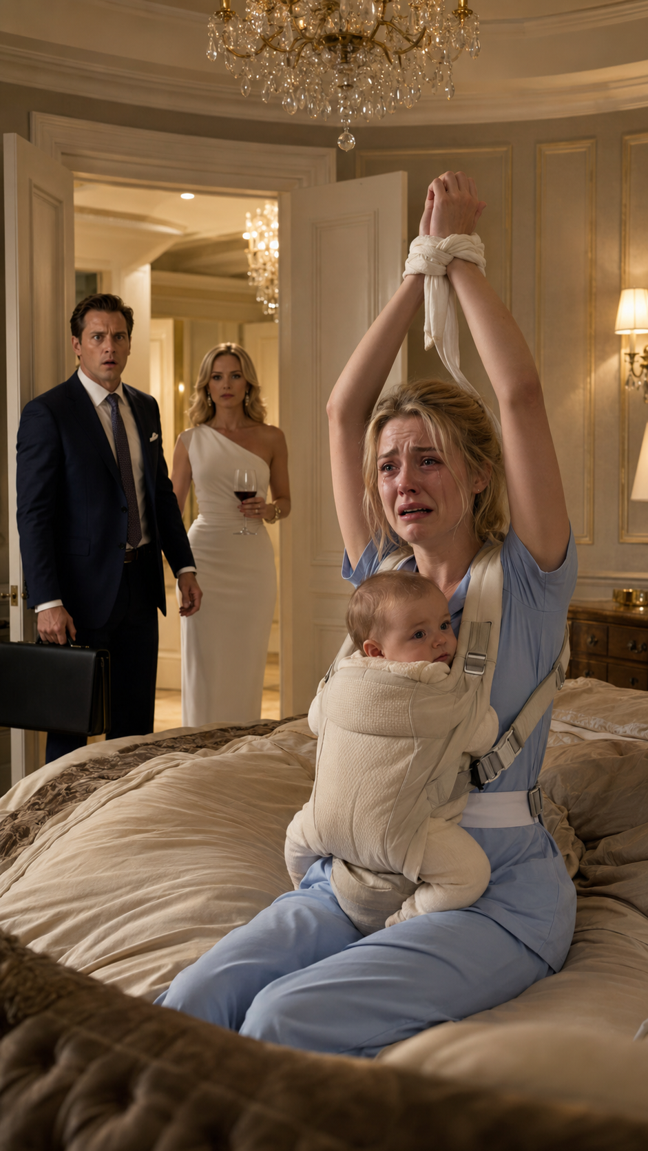The Nanny Tied To His Bed