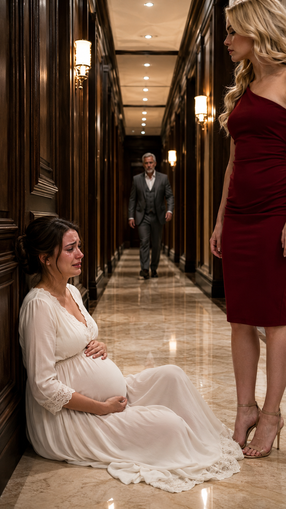 THE PREGNANT WIFE HE FOUND CRYING ON THE MARBLE FLOOR