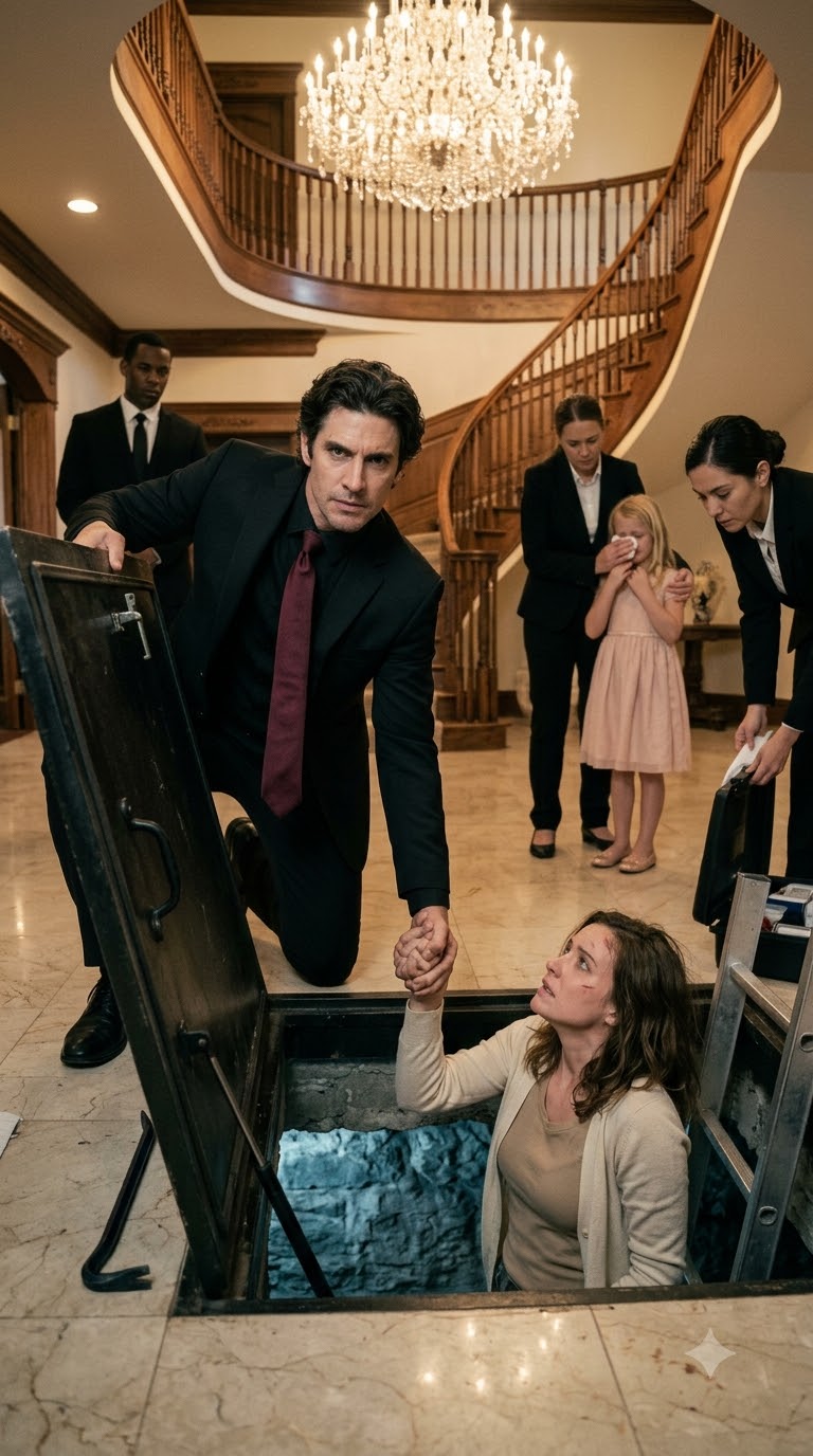 SHE WAS UNDER HIS FLOOR