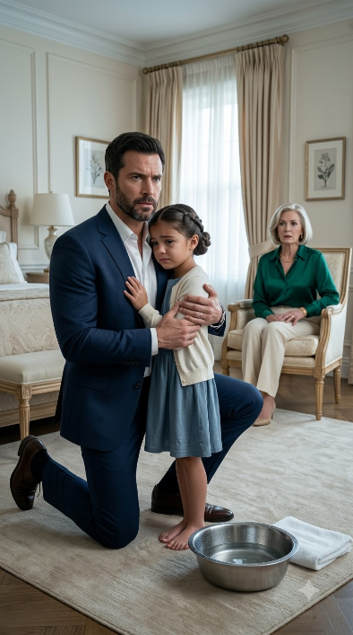 THE CHILD AT HER FEET.