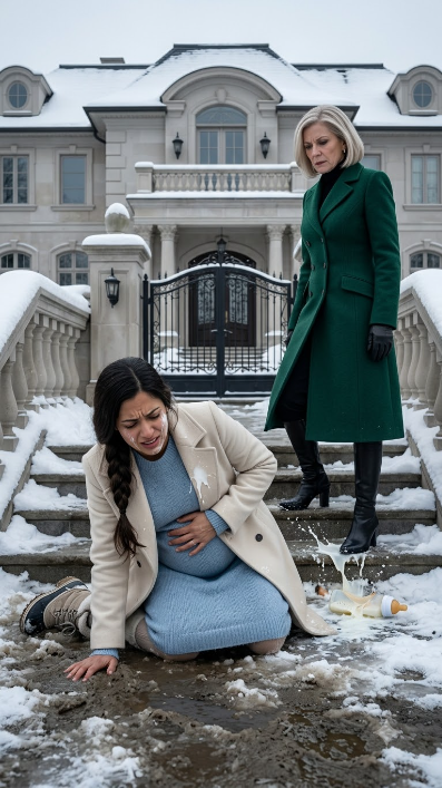 SHE THREW HER PREGNANT DAUGHTER-IN-LAW INTO THE SNOW—THEN THE GATE OPENED