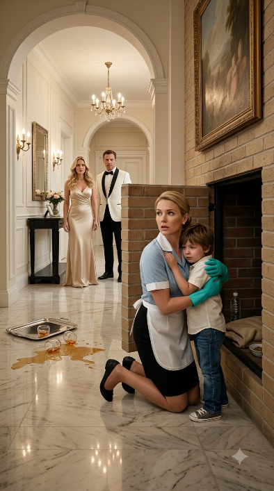 THE MAID FOUND HIS SON BEHIND THE WALL