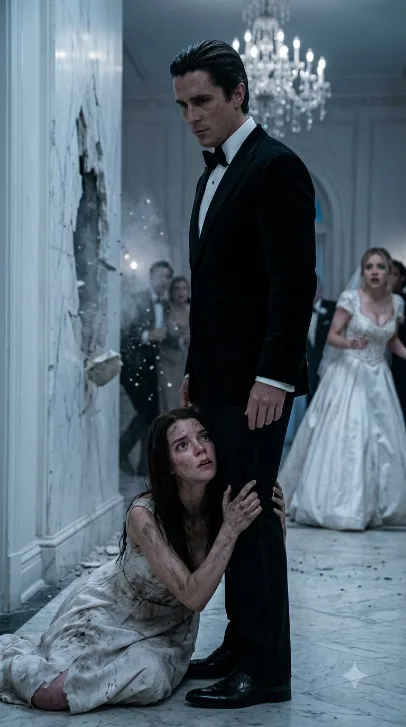 THE WOMAN THEY HID BEHIND THE WEDDING WALL.