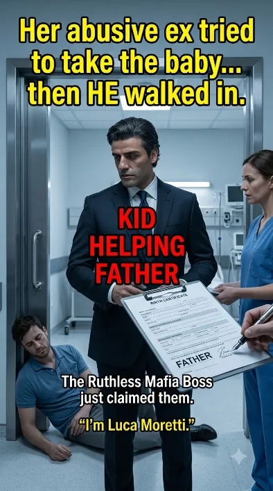 HE CAME TO TAKE MY BABY—LUCA SIGNED “FATHER.”