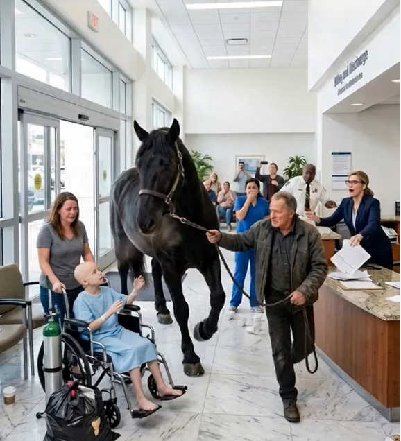 Unbelievable Moment Terrified Horse Storms into Hospital Lobby Before Being Instantly Subdued by a Single Voice - Beaware