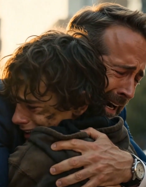 A blind dog’s sudden recognition of a homeless boy reunites a grieving father with his long-lost son after ten years - Beaware
