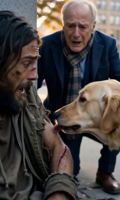 A blind dog’s sudden recognition of a homeless boy reunites a grieving father with his long-lost son after ten years - Beaware