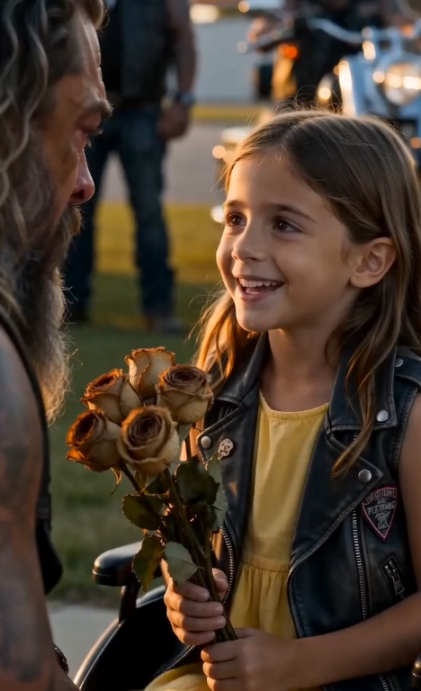 🎬PART 2:The Entire Biker Gang Went Silent When a Little Girl in a Wheelchair Rolled Up to Their Leader… Then He Saw the Flowers in Her Hands