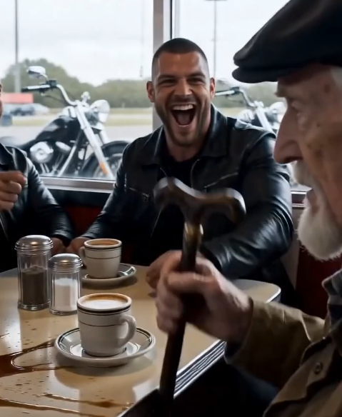 PART 2: “Look at him!” the biker leader roared.