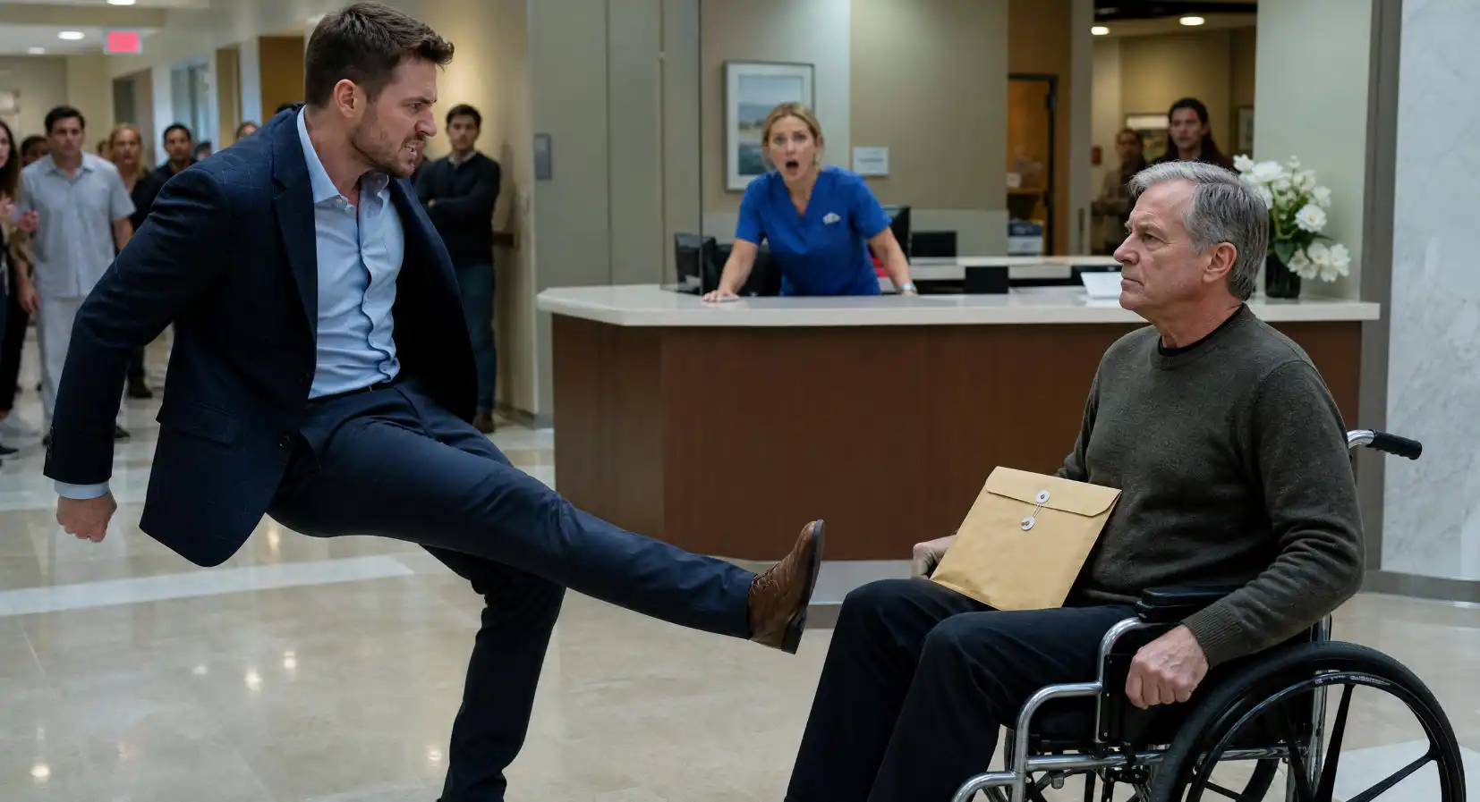 He Humiliated His Sick Stepfather In Front Of Nurses And Patients… Then The Old Man Slowly STOOD UP